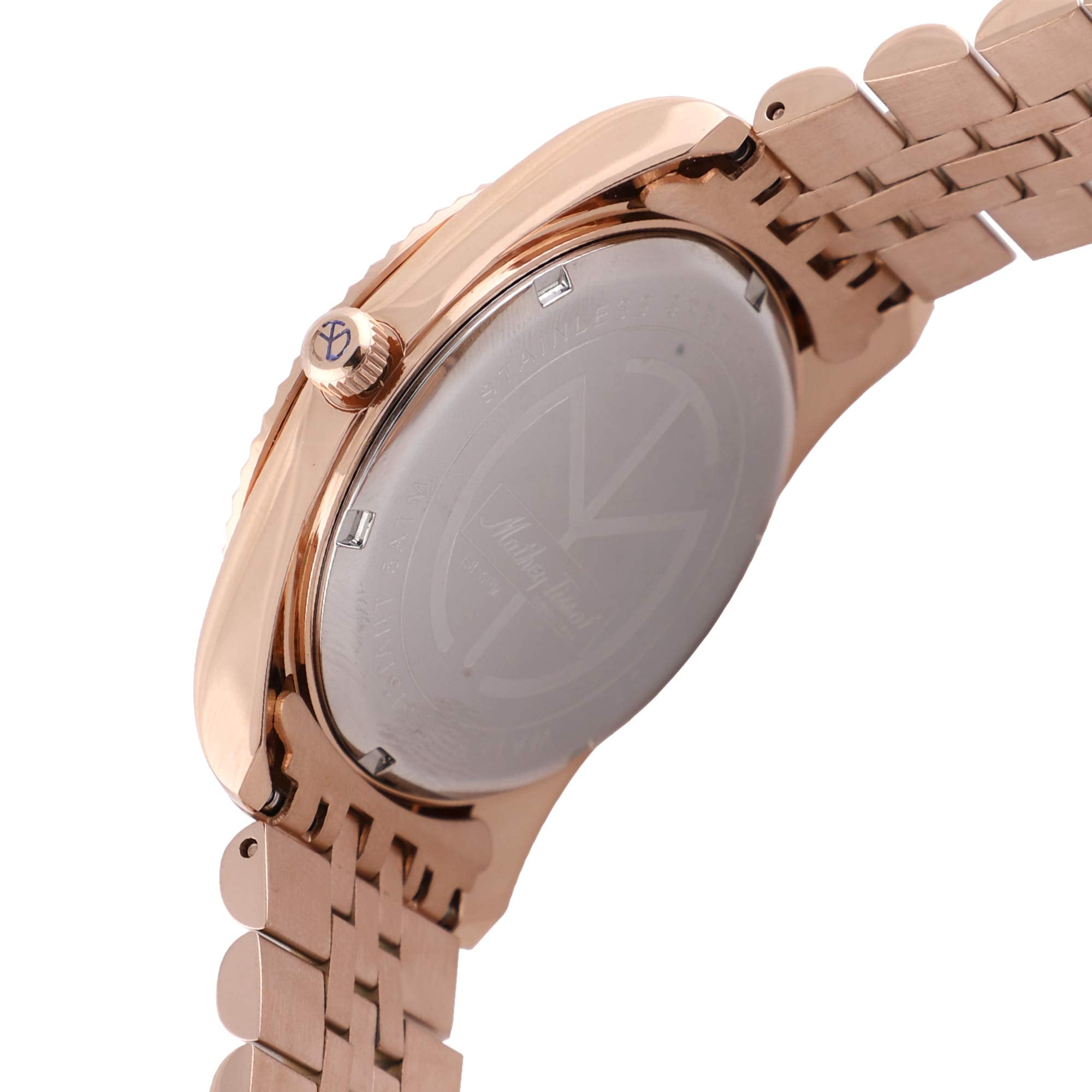 Mathey-Tissot Analog Black Dial Men's Watch - Brown