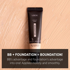 L.O.C.K. Color L.o.c.k. it Good Boundation, B.B Cream + Foundation, Medium Coverage, 12 Shades, Net. 1.05 fl.oz. / 30g, (01 Fair Beige.)