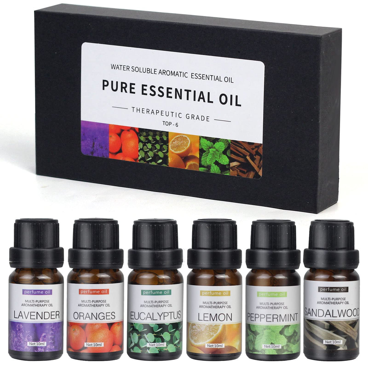 SKY-TOUCH 6pcs x 10 mL Essential Oils Set