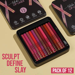 Insight Cosmetics Glide-On Lip Liner - Set of 12