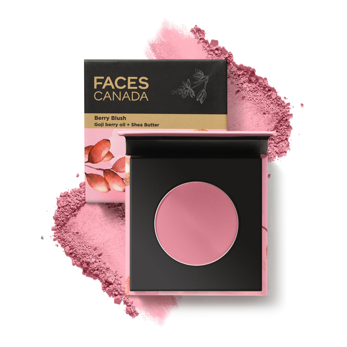 FACESCANADA Berry Blush - Love Vibes Only 03, 4g | Lightweight Long Lasting Ultra-Matte HD Finish | Silky Smooth Texture | Melts Effortlessly & Buildable | Absorbs Oil | Shea Butter | Vitamin A & C