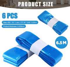 LBOYLOVE® 6 Pack Disposable Eco-Friendly Nappy Bin Refill Bags, 15 Foot Scented Diaper Bag, Diaper Bucket Refill Bag With Angelcare/Tommee Tippee/Twist And Click And Spross (Blue)