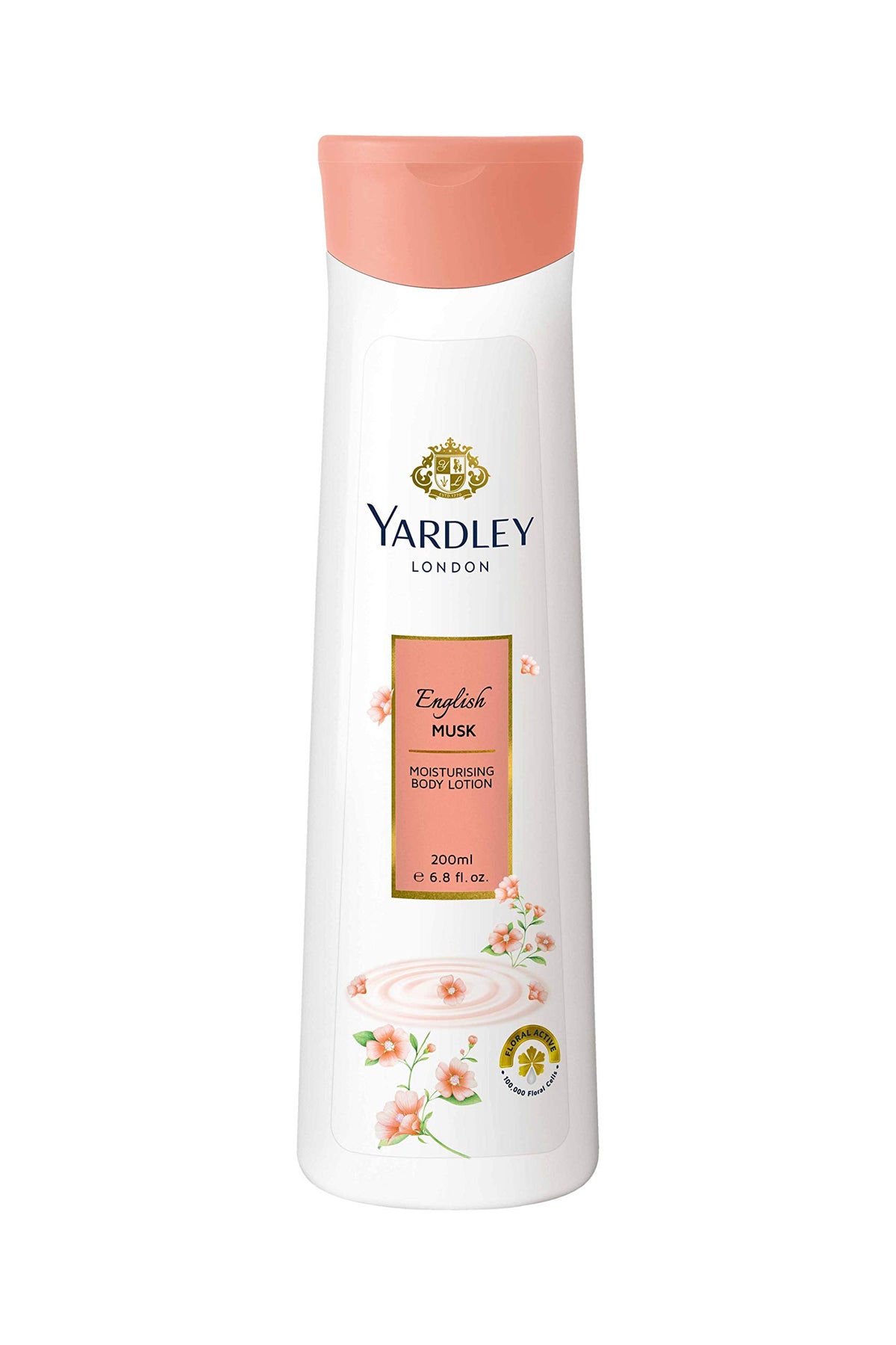 YARDLEY English Musk Body Lotion For Moisturizing, Natural Floral Extracts, Luxurious Creamy Range, For Fast Glowing Skin, 200 Ml