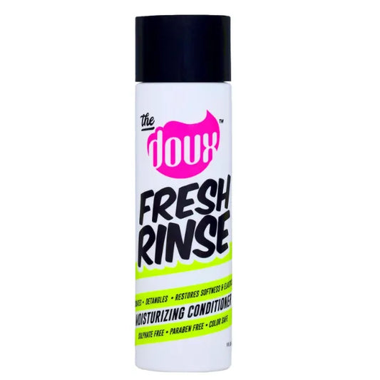 The Doux FRESH RINSE Moisturizing Conditioner for Curly Hair – Hydrating Formula with Shea Butter, Sea Silk & Aloe – Sulfate-Free, Paraben-Free Conditioner for Women, Natural Curls, and Textured Hair
