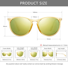 SUNGAIT Vintage Round Sunglasses for Women Men Classic Retro Designer Style