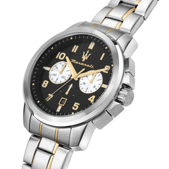 Maserati Herrenuhr Successo Limited Edition, Chronograph, Analog - R8873621028 - Silver and Gold