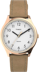 Timex Women's Modern Easy Reader 32mm Watch - Tan/Rose Gold-Tone/White/32mm