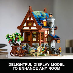 LEGO Ideas Medieval Blacksmith 21325 Building Set, Model Kit for Adults to Build, Collectible Display House with Workshop, Home Décor Gift Idea