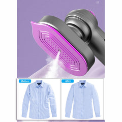 ANTOLEMini Steam Iron for Clothes,180°Rotating Handheld Steam Iron,Portable Steamer Travel Iron,Micro Steam Iron Mini Handheld Garment Steamer Support Dry and Wet Ironing for Home Travel