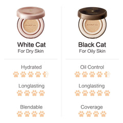 CARSLAN Moisture Air Cushion Cream Face Foundation Makeup, Lightweight, Full Dewy Coverage, Builable Glow, Finish Foundation with Hyaluronic acid, P01 Fair Pink For Dry Skin (Refill Included)
