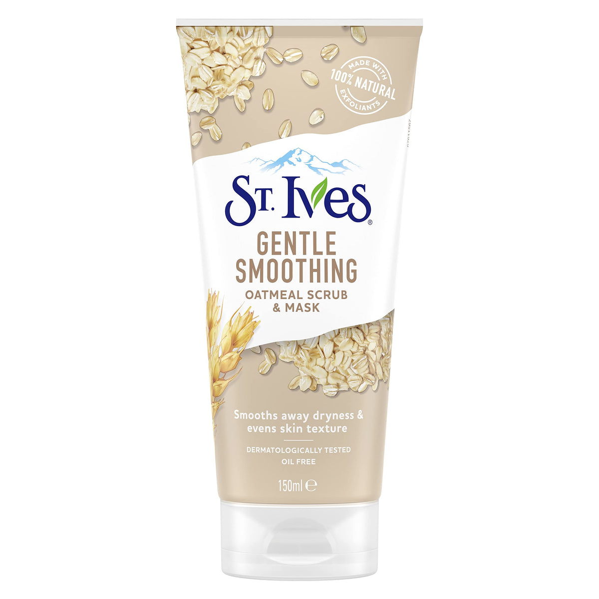 ST. Ives 170ml Gentle Smoothing Oatmeal Scrub & Mask, 170 ml (Pack of 1)