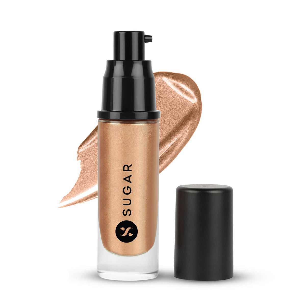 Sugar Cosmetics - On the Light - Liquid Highlighter - 04 Chic Celeste (Warm Gold) - Waterproof Illuminating Highlighter for Women with a Matte Finish
