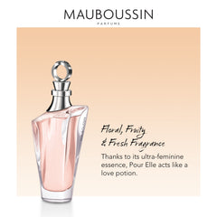 Mauboussin - Pour Elle 100ml (3.3 Fl Oz) - Eau de Parfum for Women - Floral & Fruity Scents