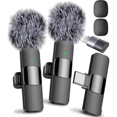 Mini Mic Pro - Professional Wireless Microphone for iPhone, iPad, Android, Lavalier Microphone for Video Recording - iPhone Mic Crystal Clear Recording with USB-C for Content Creators (Latest Model)