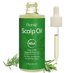 Dersie Scalp Oil for Hair Loss & Thinning Hair: Stimulates Follicles and Nourishes Scalp with Batana, Rosemary & Tea Tree (60mL)