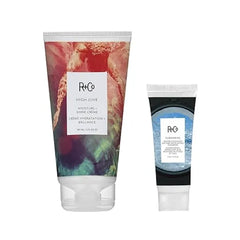 R+Co High Dive Moisture and Shine (5 Oz) + R+Co Bonus Deluxe Sample (0.5 Oz)  Deep Hydration Softens Eliminates Frizz Vegan .