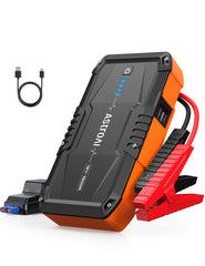 AstroAI S8 Car Battery Booster Jump Starter Power Pack,1500A 12V Portable Car Jump Starter Power Bank for Up to 6.0L Petrol & 3.0L Diesel Engines, With Smart Jumper and LED Torch