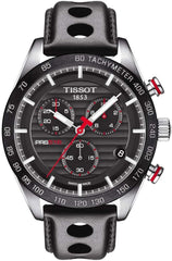 Tissot Men's Black Dial Leather Band Watch - T100.417.16.051.00