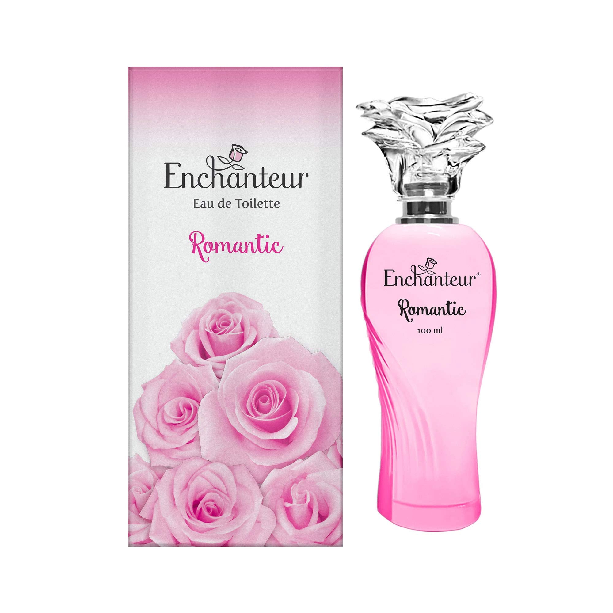 EnchantEUr Romantic Eau De Toilette, Perfume For Women, Long Lasting Fragrance, 100 Ml