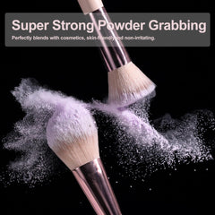 BS-MALL Travel Makeup Brush Set Foundation Powder Concealers Eye Shadows  Makeup Set with LED light Mirror 14 Pcs Mini Makeup Brushes (APINK)