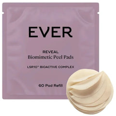 EVER Reveal 60-Pad Refill Biomimetic Peel Pads with LSR10 — Daily Exfoliating Treatment (Azelaic + Caviar Lime)