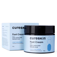 Cure Skin Foot Care Cream for Cracked Heels | Repairs, Softens, and Exfoliates | Foot Cream for Women and Men, 50g (Pack of 1)