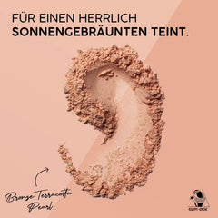 Cutifem Egypt Earth Compact Powder No. 1 Bronze Terracotta Pearl - Nourishing Vegan Makeup Face Powder - 11 g