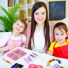GRAFLO Marbling Paint Art & Crafts Kit - Water Marble Painting Set, Craft Kits for Girls & Boys, 12 Vibrant Colors & 40 Sketch Papers, STEM Engaging Activities, Water Marbling - For Kids 4+ Years