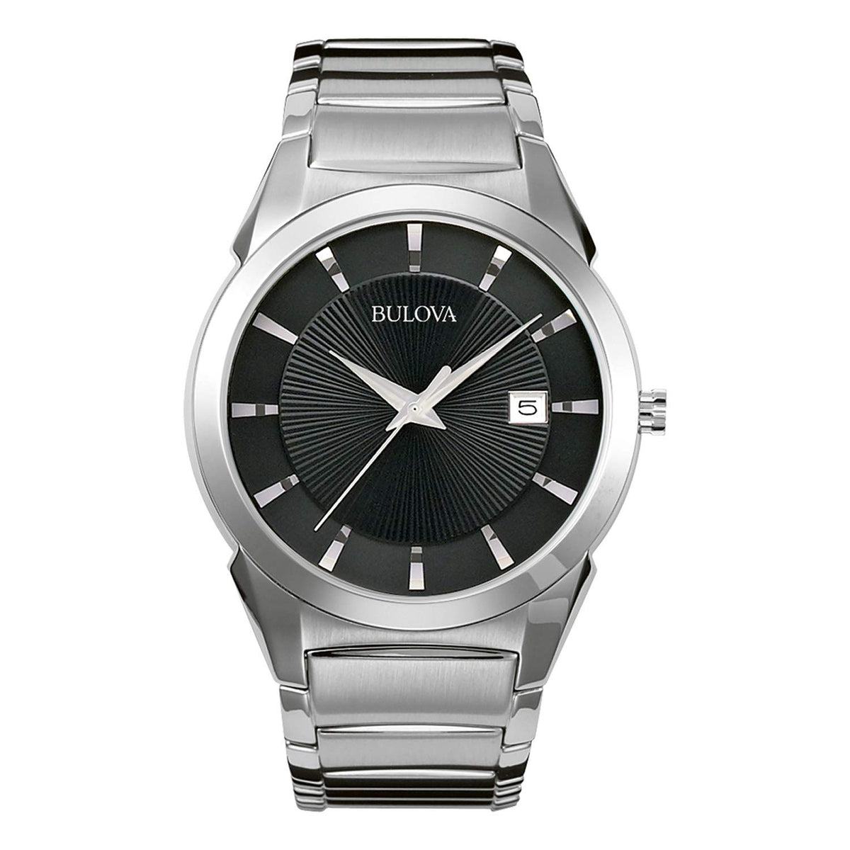 Bulova Classic Quartz Men's Watch, Stainless Steel, Silver