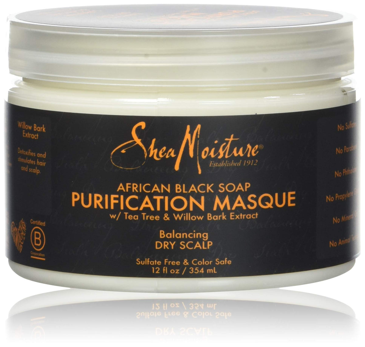 Shea Moisture African Black Soap Purification Masque, 12 Ounce