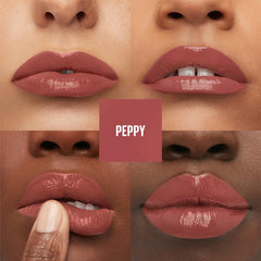 Maybelline New York Lip Colour, Smudge-free, Long Lasting up to 16h, Liquid Lipstick, Shine Finish, SuperStay Vinyl Ink, 115 Peppy