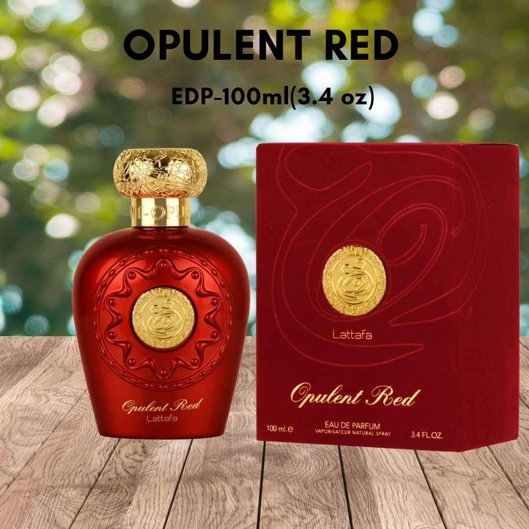 Lattafa Opulent Red Oud Eau de Parfum Spray for Her - 100 ml