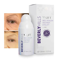 Beverly Hills V-Lift Instant Eye Lift and Eye Tuck Bee Venom Serum for Puffy Eyes, Dark Circles, Wrinkles, and Under Eye Bags Treatment for Women and Men | 30mL