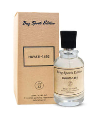 Brag Sport Edition Hayati 1492 1.7 OZ | Extrait De Parfum for Men and Women | Long Lasting Arabic Perfume | Luxurious Men’s and Women’s Fragrances | Perfect Oud Perfume for Men | عطور | عطر