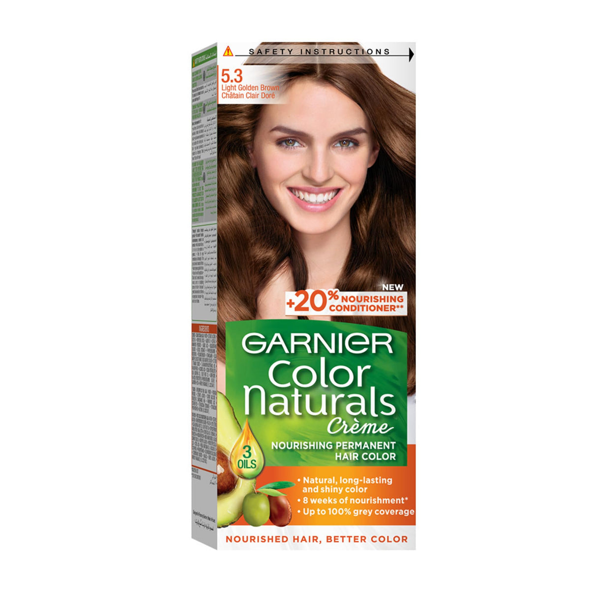 Garnier Color Naturals 5.3 Light Golden Brown Haircolor - Packaging May Vary
