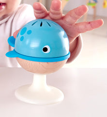 Hape Stay-Put Rattles 3-Piece Baby Toy Set with Suction Cups, Bright, Colorful Sea Animal Toys Whale, Turtle, Octopus Suction Toys, Sensory & Motor Skills, Infant Toys, Highchair Toys, Mealtime Toys