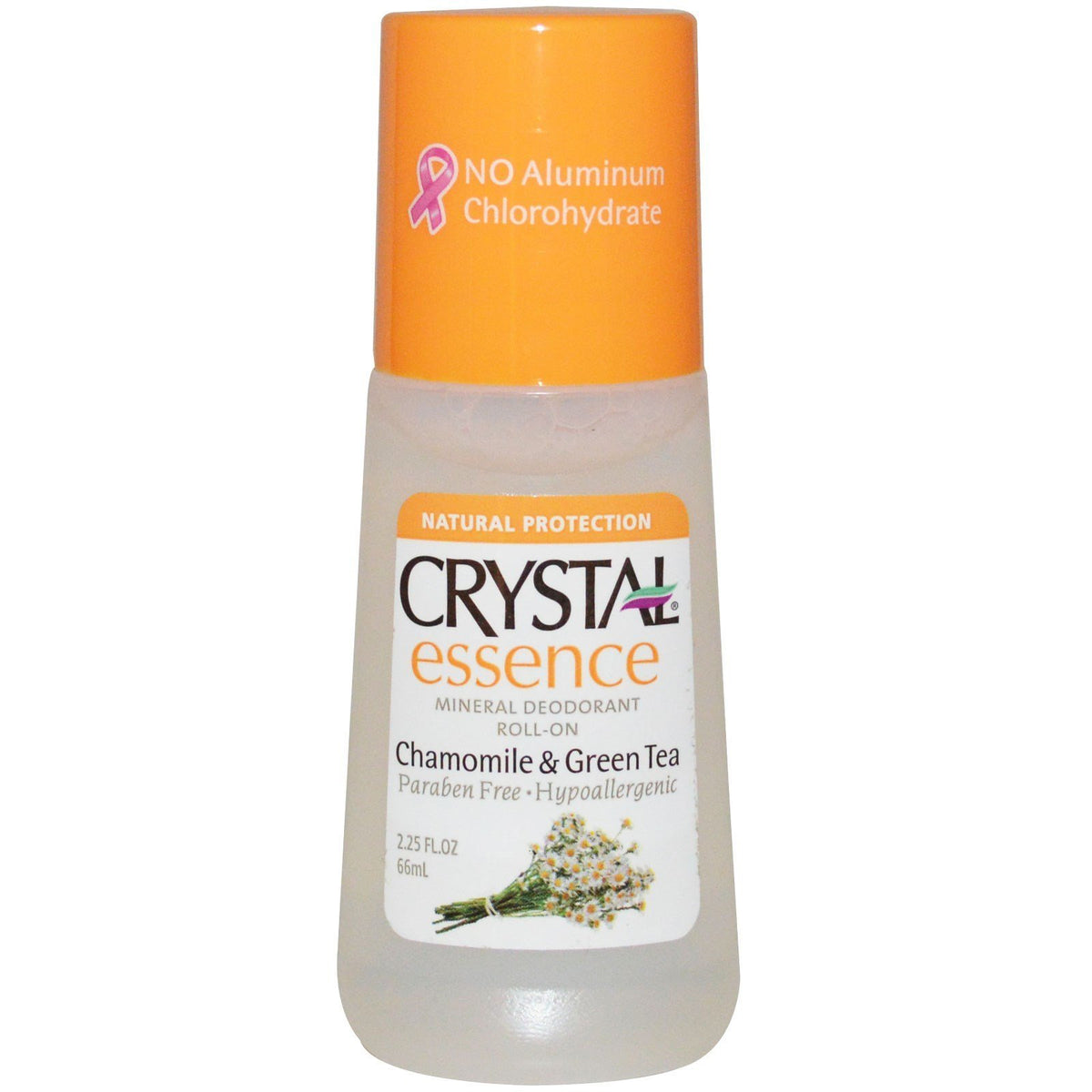 Crystal Essence Deodorant Roll-On 2.25oz Chamomile/Green Tea (2 Pack)