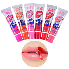 Azonee 6 Colors Lip Tint Stain Set, Colors Color Peel Off Lip Stain Lip Gloss Tattoo Mask Tint Long Lasting Waterproof Lip Gloss, Long Lasting Non-Stick Cup Peel Off Lip Party Lip Tint Makeup