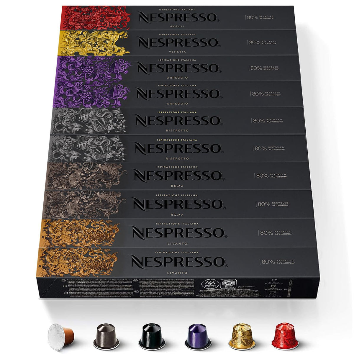 Nespresso Original Line Capsules Pack of 10 (Assortment 2)