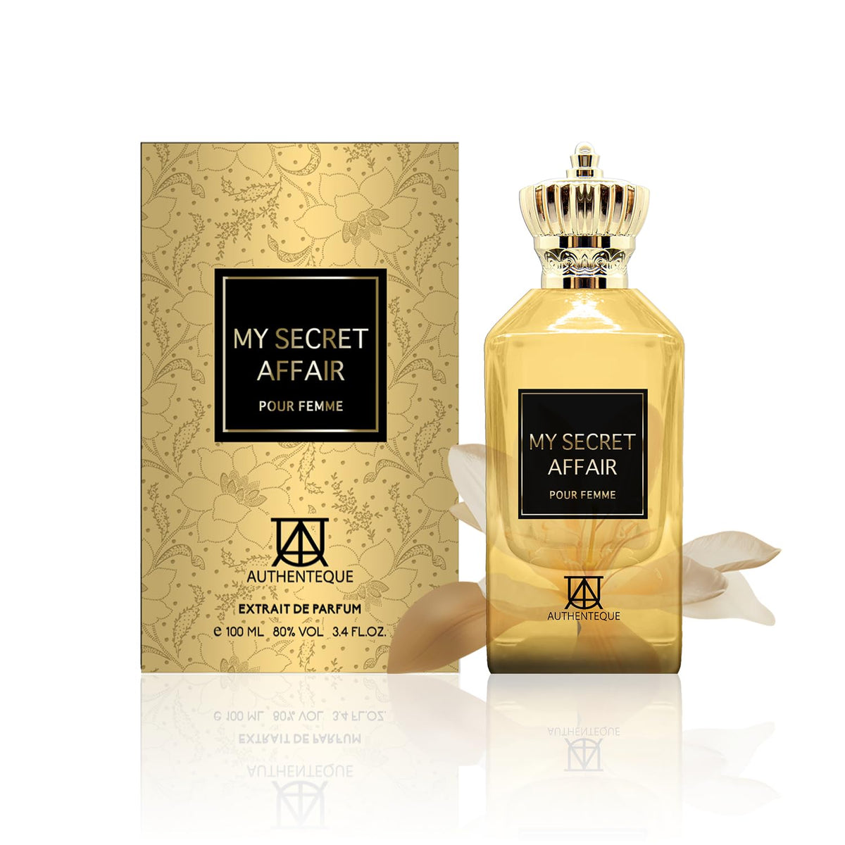 AUTHENTEQUE - My Secret Affair Perfumes For Women - Inspired by JPG’s Scandal - Long Lasting Perfume - 3.4 Fl Oz - Jasmine, Orange Blossom, Freesia & Lilly of the Valley - Cruelty Free - 100ml