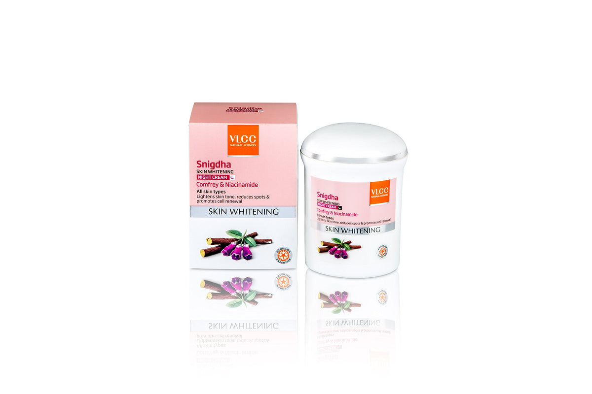 VLCC Skin Whitening Night Cream by Snigda (50g) Suitable for all skin types
