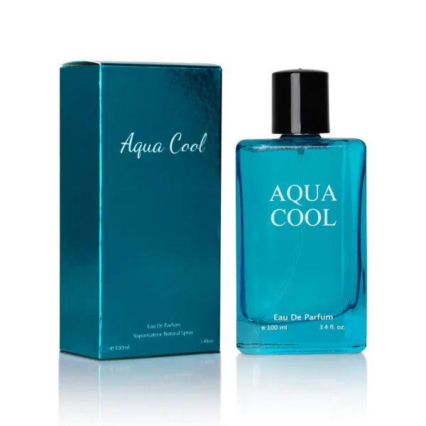 URBAN COLLECTION Aqua Cool Cologne for Men, Fresh Aquatic Ocean Scent Eau de Toilette, Long Lasting Fragrance with Mint Lavender Sandalwood, Body Spray 3.4 oz / 100ml