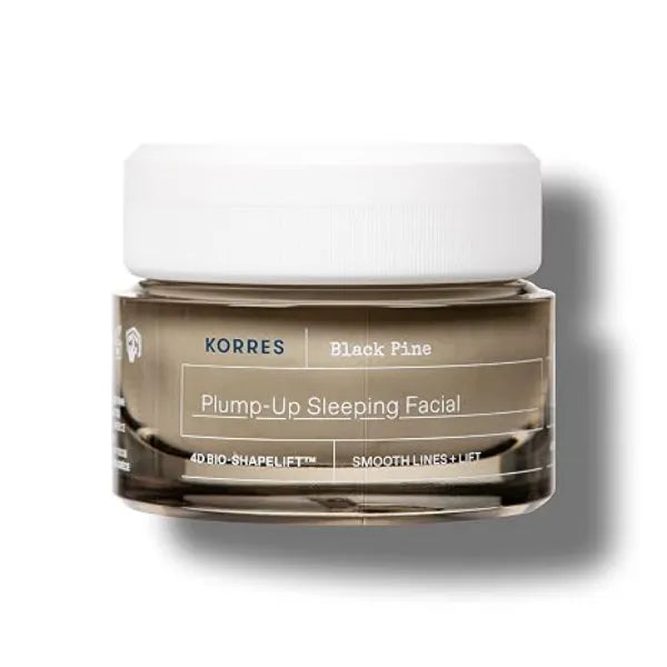 KORRES Black Pine 4D Bio Shape Lift Plumping Night Cream, 1.35 Fl Oz