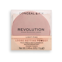 Makeup Revolution Conceal & Fix Setting Powder, Light Pink