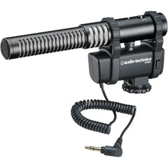Audio-Technica AT8024 Stereo/Mono Camera-Mount Condenser Microphone - Black