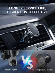 LISEN 2 Pack Magnetic Car Phone Holder Car Mount 6 Military Car Phone Holder Magnetic Hands-Free Vent Mobile Holder for car 6 Metal Plates Fit All iPhone 14/13 Pro Max, Samsung Android