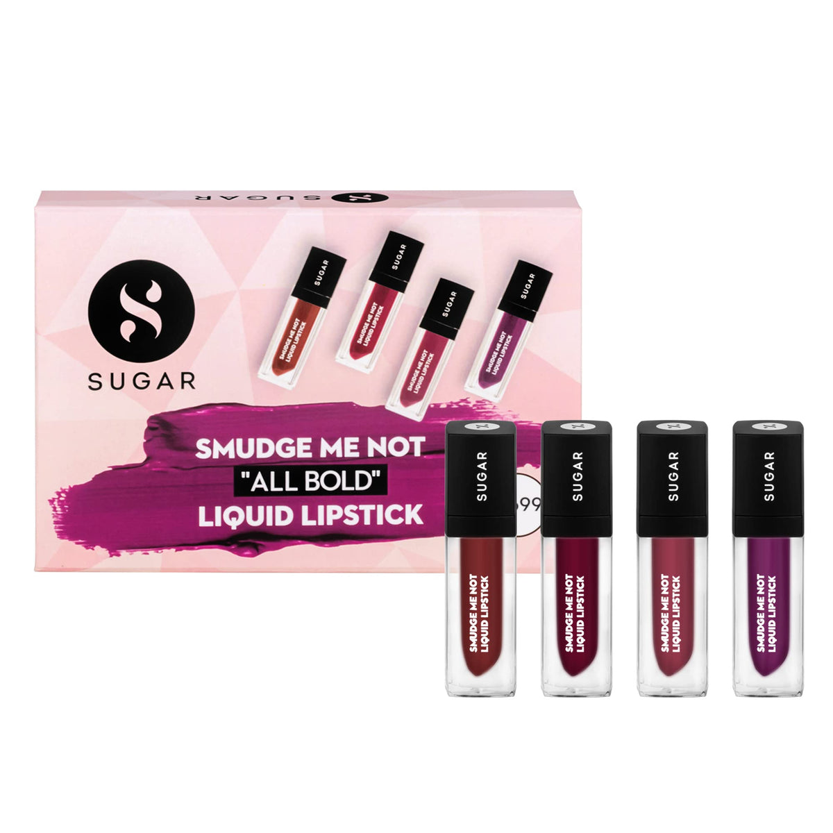 Sugar Smudge Me Not "All Bold" Liquid Lipstick Gift Box
