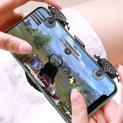 PUBG Mobile Controller, PUBG Game Fan Controller Gaming Trigger with Phone Cooling Fan the Best Shooting Partner-Phone Game Controller Gamepad Joystick with Radiator for Call of Duty