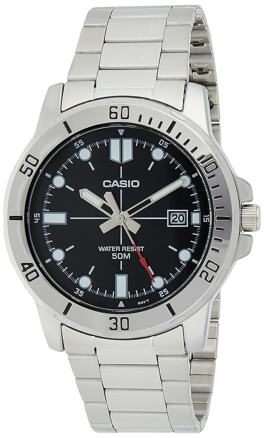 Casio Watch Silver Analog dial