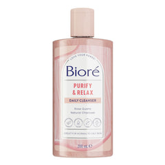 Bioré Purify and Relax Daily Cleanser, Deep Clean and Purify Pores - 200 ml